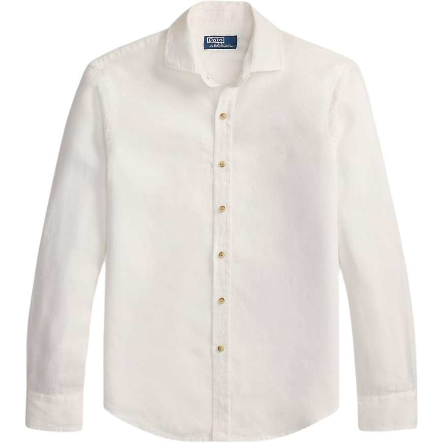 Polo Ralph Lauren Shirts Men's Porcelain White Lapel Moderate
