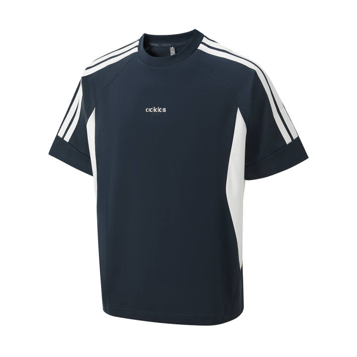 Adidas Adidas T Shirts Men's Navy Blue Crew Neck Moderate