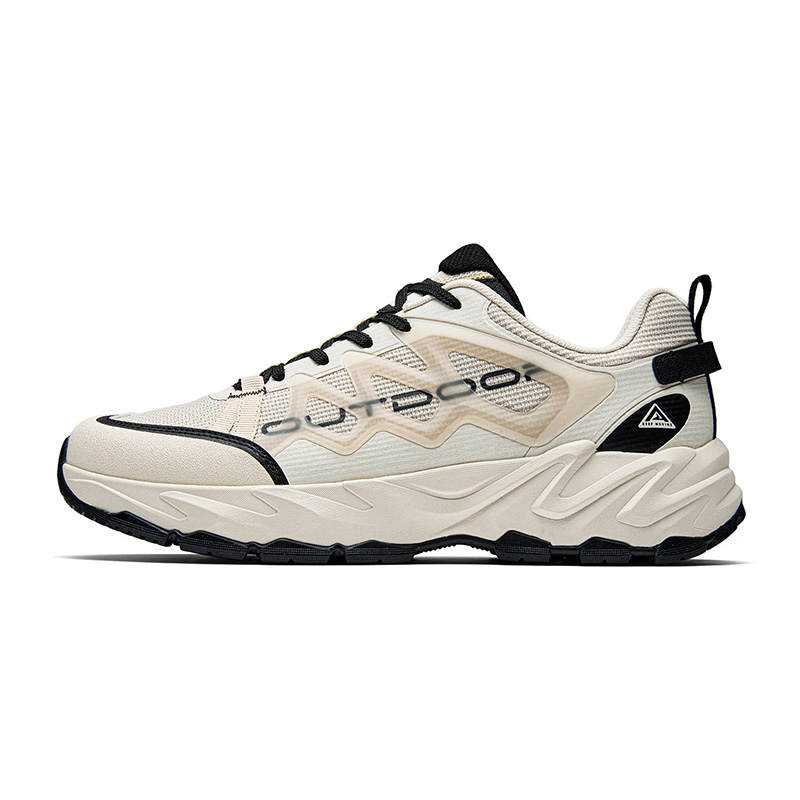 ANTA Casual Shoes Men's Low Top Beige Black Multicolor