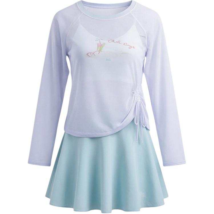 Barbie Two Piece Swimsuits Women's Mint Green Camisole Thin Short Skirt Two Piece Swimsuit