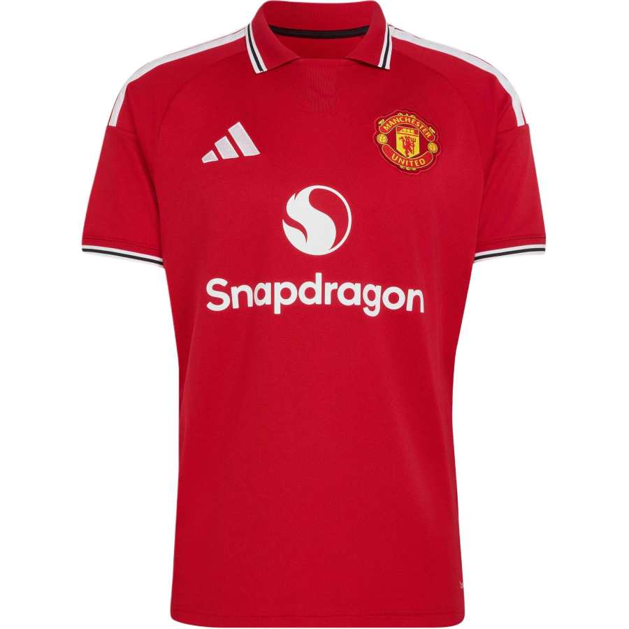 Adidas Adidas Manchester United Soccer Jerseys Men's Manchester United Red Polo Collar Moderate