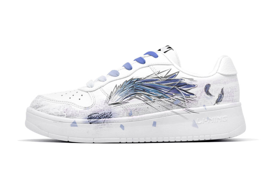 Li-Ning Li Ning Floating Boat Skateboard Shoes Men's Low Top White/Blue