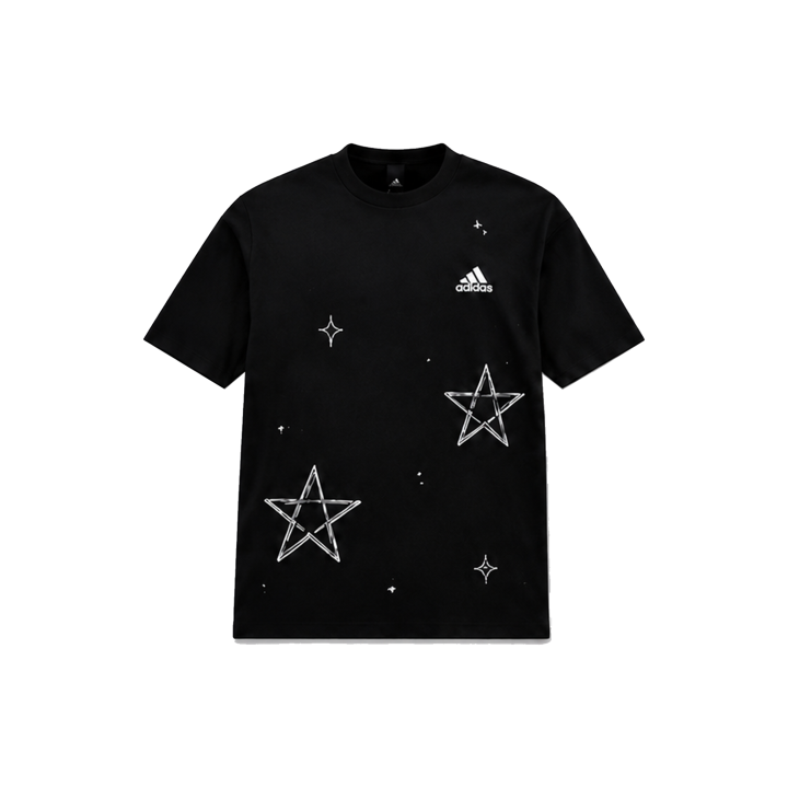 Adidas Adidas MUST HAVES T Shirts Unisex Graffiti Black Crew Neck