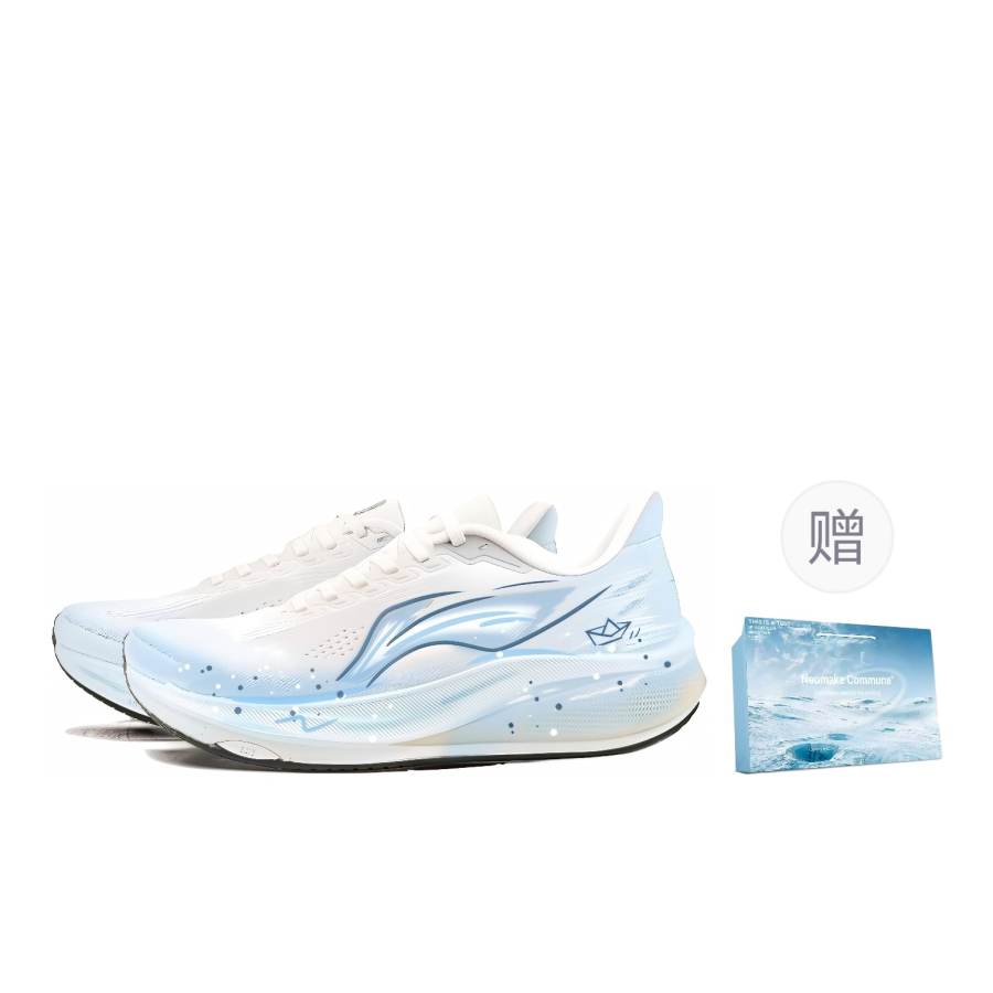 Li-Ning Li Ning Red Hare 9 Running Shoes Unisex Low Top White/Blue