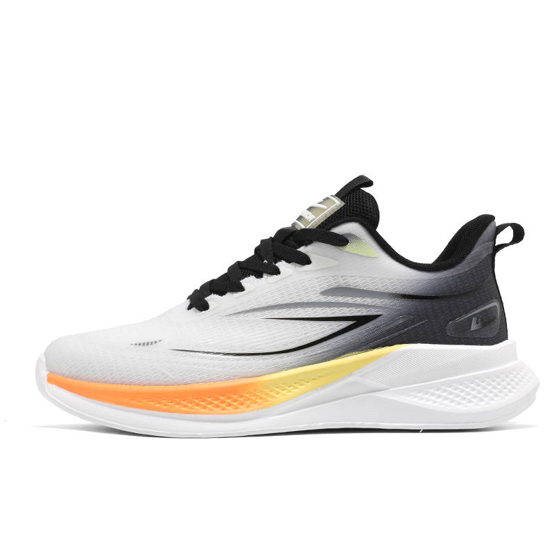 WARRIOR WARRIOR Running Shoes Men's Low Top Gray Black Yellow