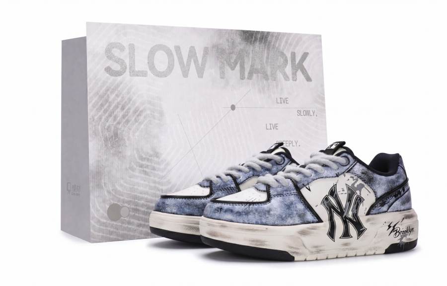 MLB MLB Chunky Liner Skateboard Shoes Men's Low Top Blue Gray