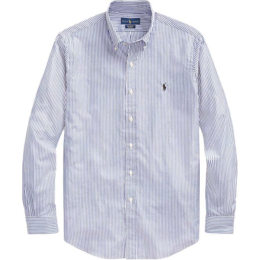 Polo Ralph Lauren Shirts Men's Blue Lapel Moderate Other