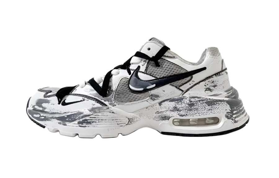 Nike Nike Air Max Fusion Running Shoes Men's Low Top Gray, White, Black