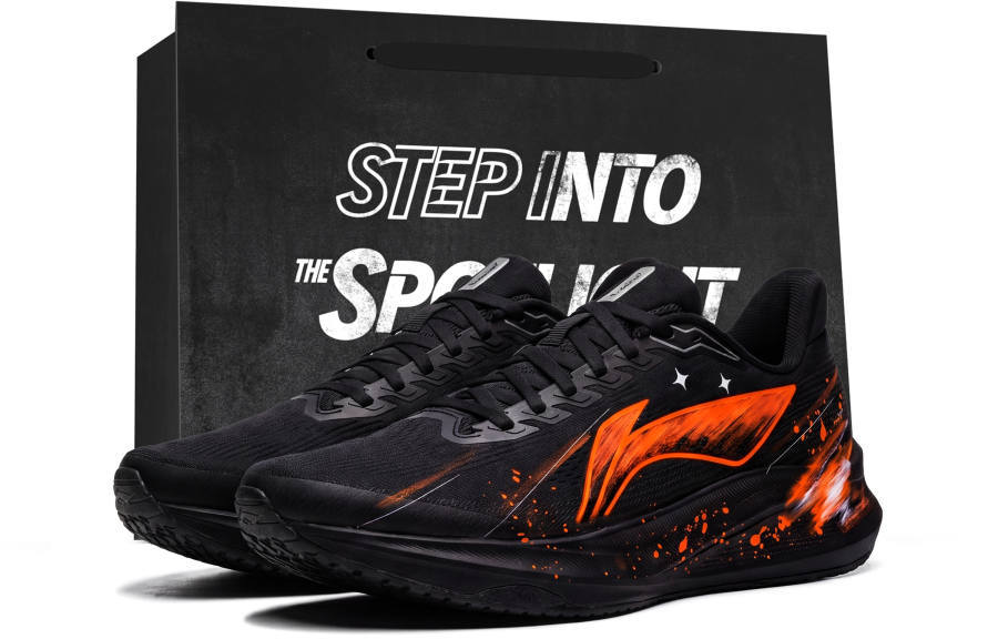 Li-Ning Li Ning Red Hare 9 Running Shoes Men's Low Top Neon Orange