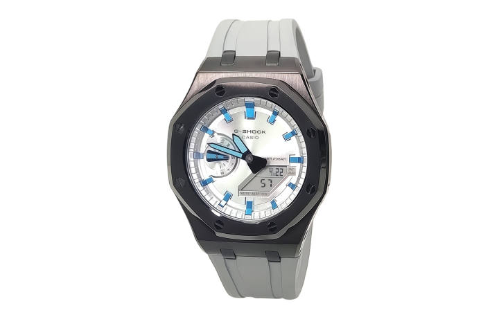 CASIO CASIO Men Liquid Crystal/Analog Dual Display Series 44mm Gray Watch