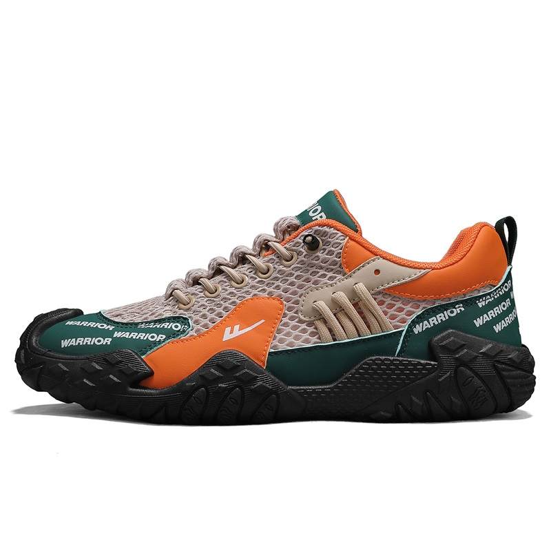 WARRIOR Casual Shoes Men's Low Top Khaki/Green/Orange