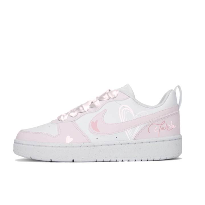 Nike Nike Court Borough Skateboard Shoes Women's Low Top Pink