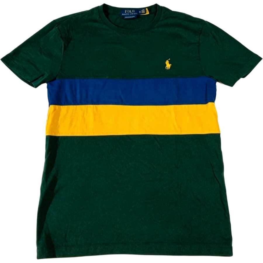 Polo Ralph Lauren T Shirts Men's Green Crew Neck Moderate Straight Fit