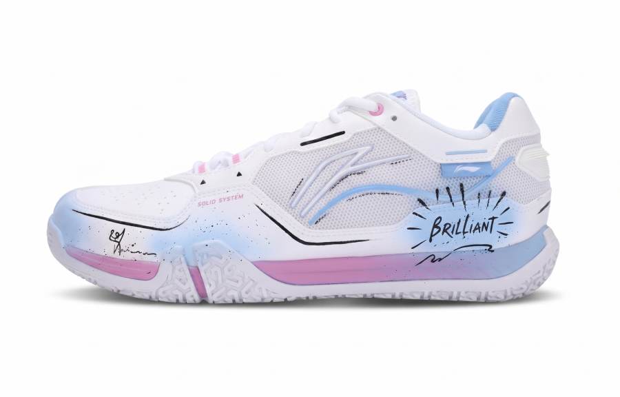 Li-Ning Li Ning Saga 3LITE Badminton Shoes Unisex Low Top Blue/Pink/White/Black