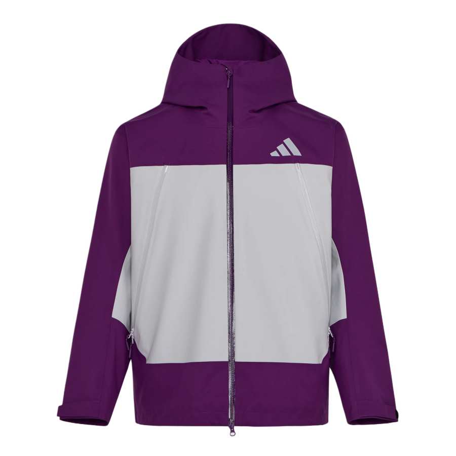 Adidas Adidas Terrex Windbreaker Jackets Unisex Honor Purple/Light Gray Hooded Non Detachable Moderate