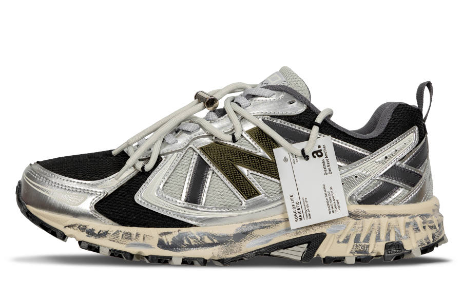 New Balance New Balance NB 410 V5 Running Shoes Unisex Low Top Black Silver Cyan