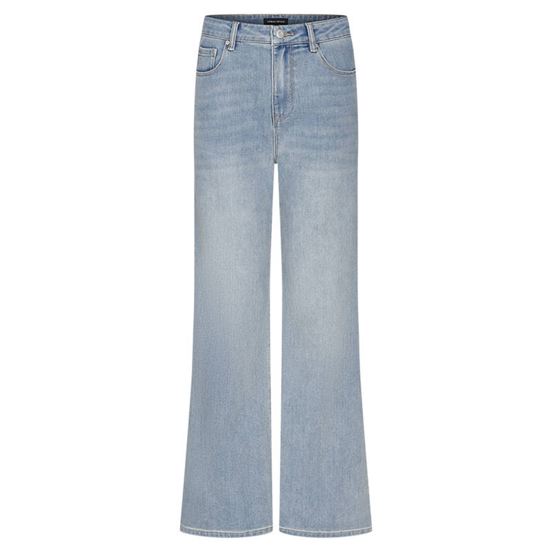 URBAN REVIVO Jeans Women's Light Blue Moderate Flared Pants