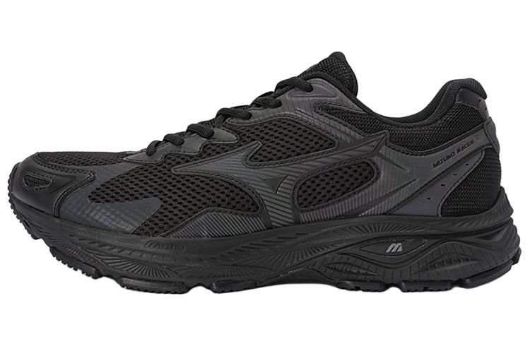 Mizuno Racer S Fabric Low top Casual Training Long Distance Running Sprint City Commuting Running Shoes Unisex Black