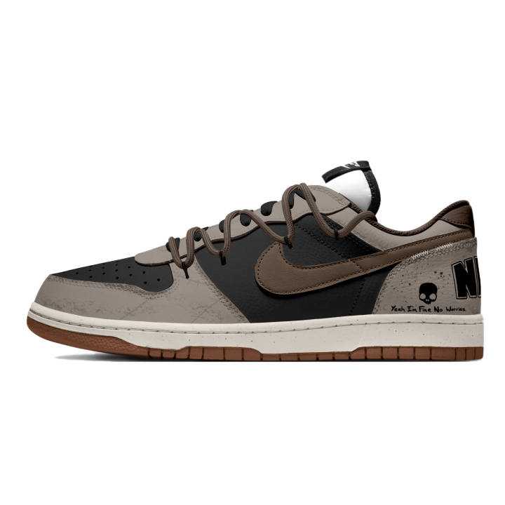 Nike Nike Big Skateboard Shoes Men's Low Top Brown
