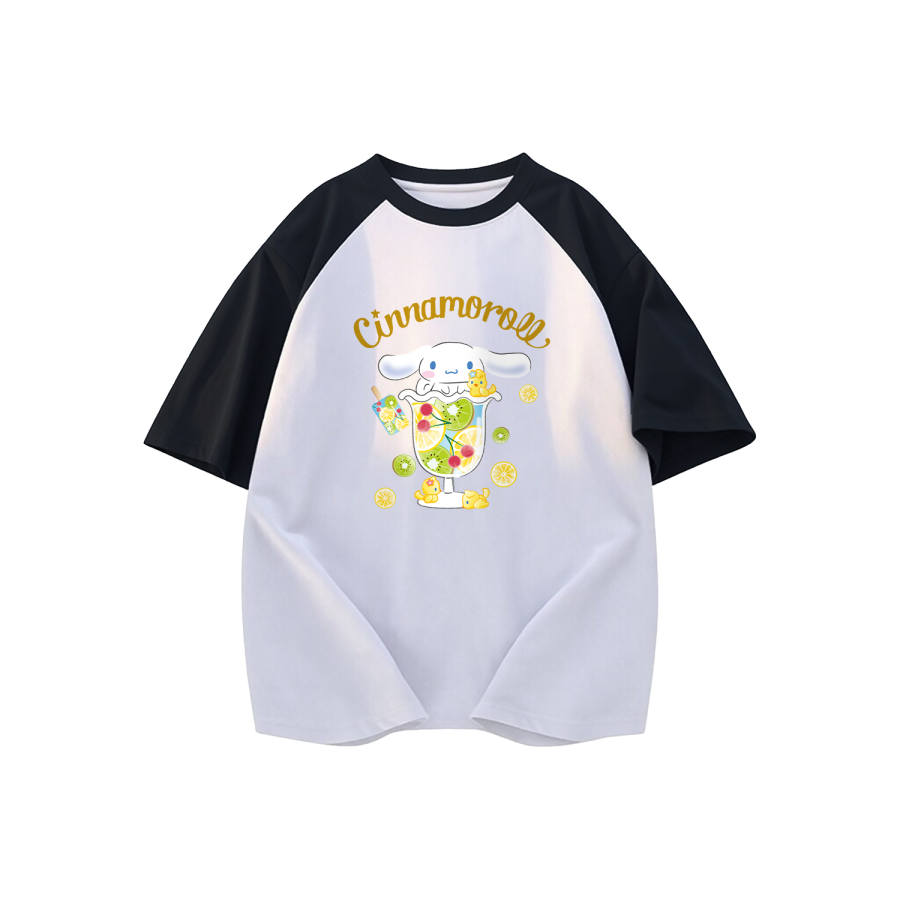 Sanrio Cinnamoroll T Shirts Unisex Crew Neck Thin Straight Fit