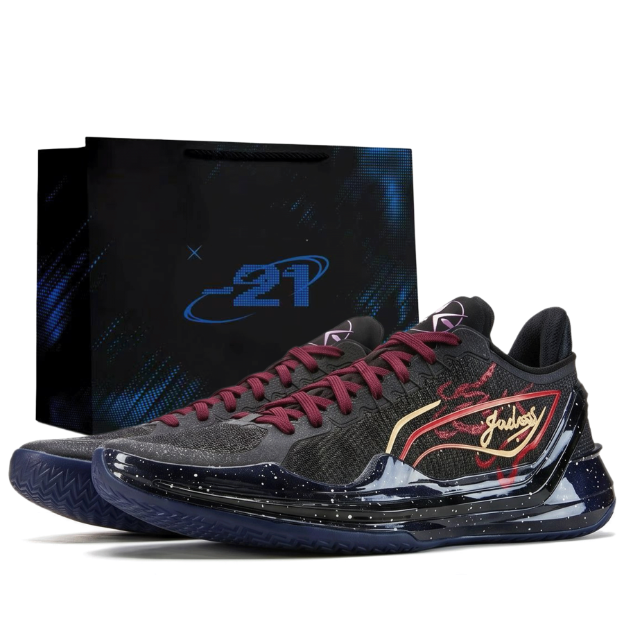 Li-Ning Li Ning Liren 4 V2 Basketball Shoes Men's Low Top Ecru Pink Black Patchwork