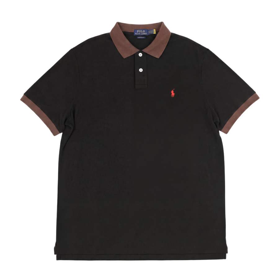 Polo Ralph Lauren Polo Shirts Men's Black Brown Polo Collar Moderate Other
