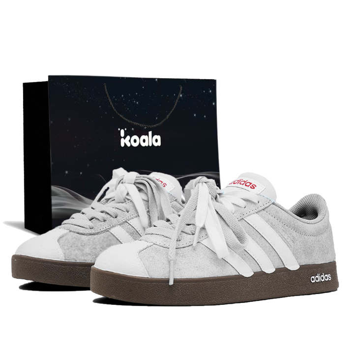 Adidas Adidas Vl Court Classic German Army Trainers Unisex Low Top Gray