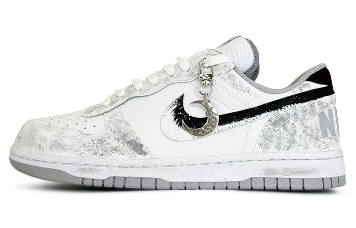 Nike Nike Big Skateboard Shoes Men's Low Top White Gray