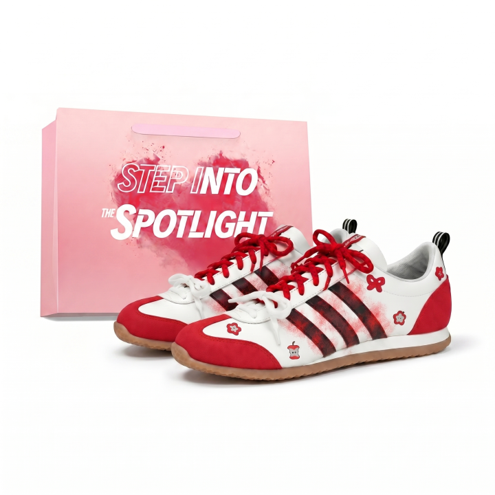 Adidas Adidas VS JOG 2.0 German Army Trainers Unisex Low Top White Red Black Brown Multicolor