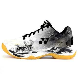 YONEX Badminton Shoes Unisex Low Top White, Black, Gold