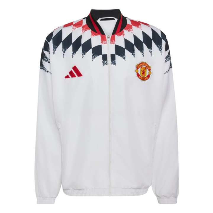 Adidas Adidas Manchester United Jackets Men's White Stand Collar Moderate Other