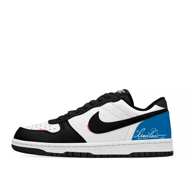 Nike Nike Big Skateboard Shoes Unisex Low Top Black/White/Blue