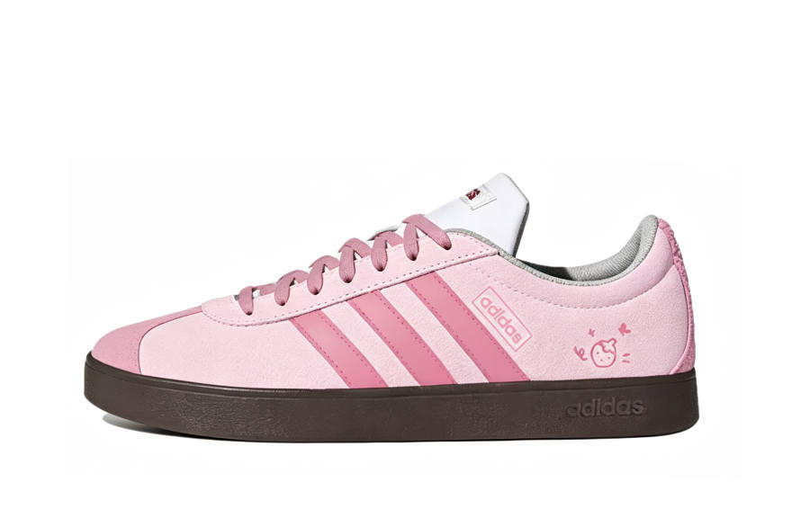 Adidas Adidas Vl Court Classic German Army Trainers Unisex Low Top Pink
