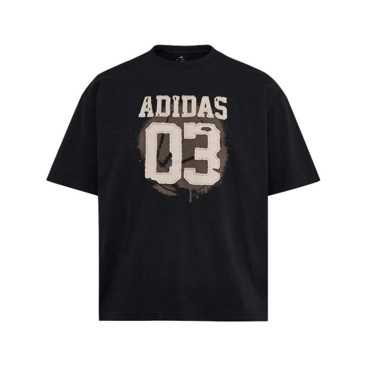 Adidas Adidas T Shirts Men's Black Crew Neck Moderate