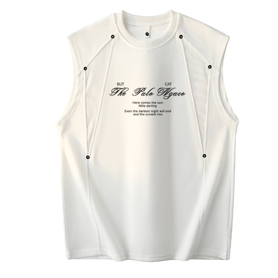 PAL ONGACO Tank Tops Unisex Crew Neck Moderate Sleeveless