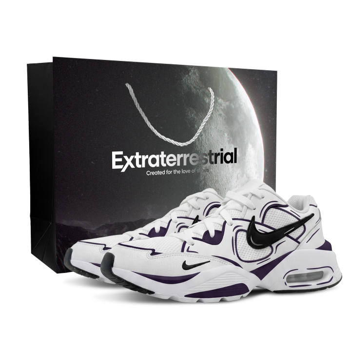 Nike Nike Air Max Fusion Running Shoes Men's Low Top White Black Purple Color Block