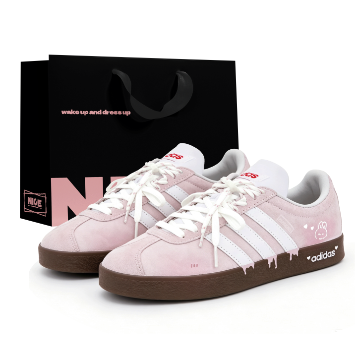 Adidas Adidas VL COURT 2.0 Skateboard Shoes Unisex Low Top White