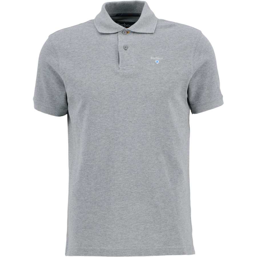 BARBOUR Tartan Poloshirt Pique Polo Shirt Men's Gray