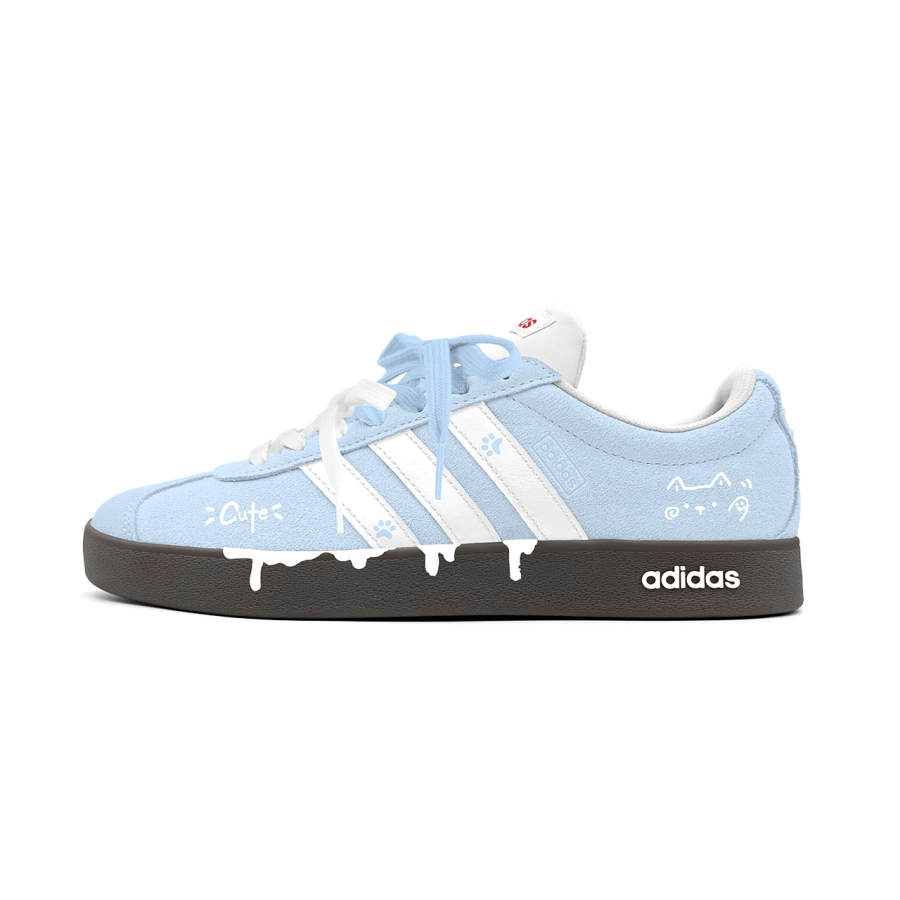 Adidas Adidas Vl Court Classic German Army Trainers Women's Low Top White