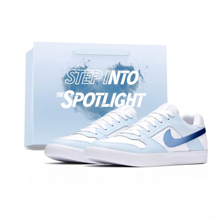 Nike Nike SB Delta Skateboard Shoes Men's Low Top White/Blue