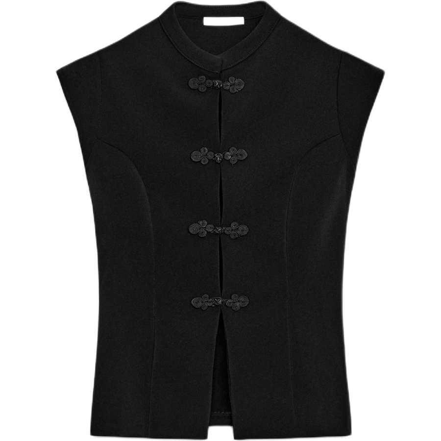 ZARA Vests Women's Black Moderate