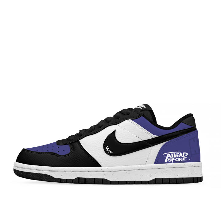 Nike Nike Big Skateboard Shoes Unisex Low Top Black/white Purple