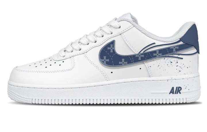 Nike Nike Air Force 1 Skateboard Shoes Men's Low Top Blue