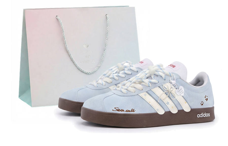 Adidas Adidas Vl Court Classic German Army Trainers Unisex Low Top Beige