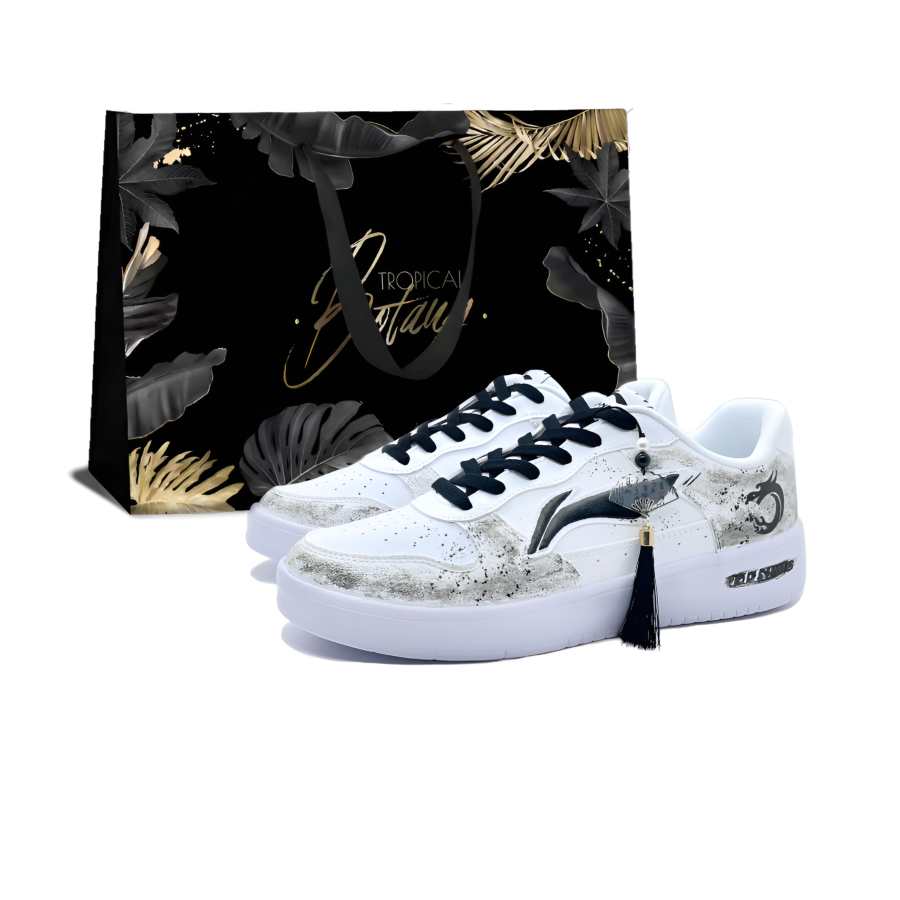 Li-Ning Li Ning Floating Boat Skateboard Shoes Men's Low Top Black
