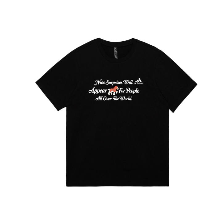 Adidas Adidas MUST HAVES T Shirts Unisex Black Crew Neck Moderate