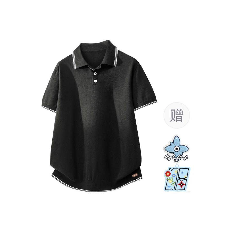 WARRIOR Knitwear Unisex Lapel Moderate Straight Fit