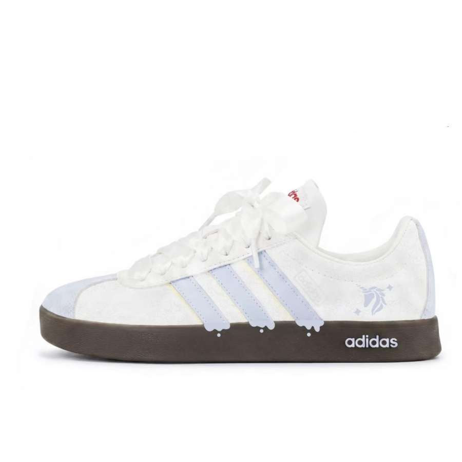 Adidas Adidas VL COURT 2.0 Skateboard Shoes Unisex Low Top Blue/White