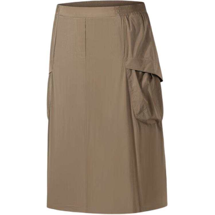 ANTA Casual Long Skirts Women's Birch Brown Moderate Long Skirt
