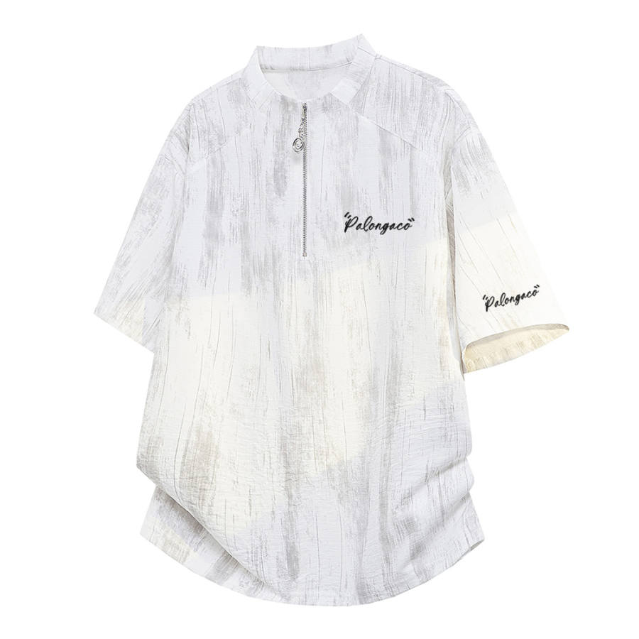 PAL ONGACO T Shirts Unisex Stand Collar Thin Straight Fit